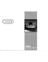 Creek 6060 Instructions 